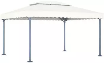 vidaXL Pavillon 400 x 300 cm creme Aluminium (48062)