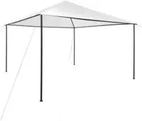 vidaXL Pavillon 4x4x3 m Wei&szlig; 180 g/m&sup2;