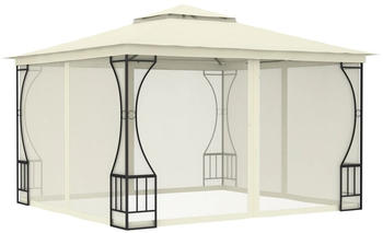 vidaXL Pavillon mit Netz 300 x 300 x 265 cm creme (48595)
