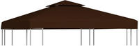 vidaXL Pavillon-Dachplane mit Kaminabzug 310 g/m² 3 x 3 m braun (46615)
