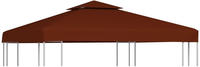 vidaXL Pavillon-Dachplane mit Kaminabzug 310 g/m² 3 x 3 m terrakotta (46616)