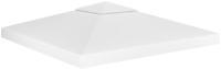 Pavillon-dachplane Mit Kaminabzug 310 G/m2 3x3 M Wei&szlig; Vidaxl