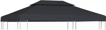 vidaXL Pavillon-Dachplane mit Kaminabzug 310 g/m² 4 x 3 m anthrazit (44758)