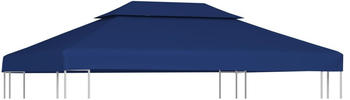 vidaXL Pavillon-Dachplane mit Kaminabzug 310 g/m² 4 x 3 m blau (44759)