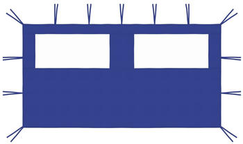 vidaXL Pavillon-Seitenwand mit Fenstern 4 x 2 m blau (3070422)