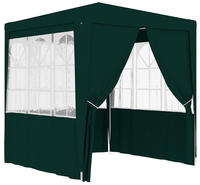 vidaXL Profi-Partyzelt mit Seitenw&auml;nden 2,5&times;2,5m Gr&uuml;n 90 g/m&sup2;
