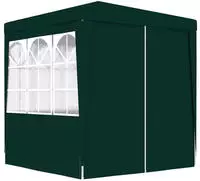 vidaXL Profi-Partyzelt mit Seitenw&auml;nden 2&times;2m Gr&uuml;n 90 g/m&sup2;
