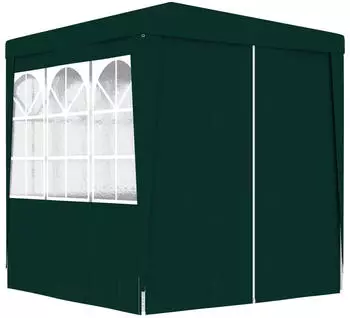 vidaXL Profi-Partyzelt mit Seitenw&auml;nden 2 x 2 m gr&uuml;n 90 g/m&sup2; (48532)