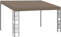 vidaXL Wand-Pavillon 4x3 m Taupe Stoff
