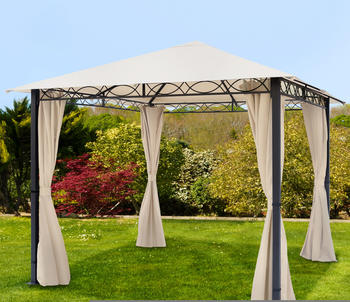 Toolport Gartenpavillon Rendezvous Premium champagner 3 x 3 m (300113)