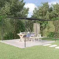 Pavillon Anthrazit 4x4 M 180 G/m2 Stoff Und Stahl Vidaxl