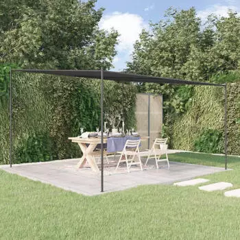 vidaXL Pavillon anthrazit 4 x 4 m 180 g/m&sup2; Stoff und Stahl (362465)