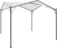 vidaXL Pavillon 3x3x2,6 m Wei&szlig; 180 g/m&sup2;