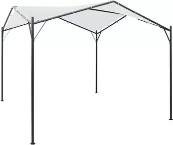 vidaXL Pavillon 3 x 3 x 2,6 m weiß 180 g/m² (312235)