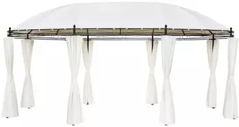 vidaXL Gartenpavillon cremeweiß 530 x 350 x 265 cm (42138)