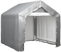 vidaXL Lagerzelt Grau 180x180 cm Verzinkter Stahl