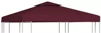 vidaXL Pavillon-Dachplane mit Kaminabzug 310 g/m&sup2; 3x3 m Weinrot
