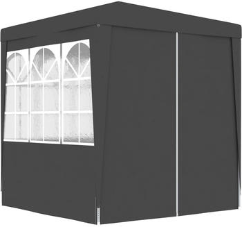 vidaXL Profi-Partyzelt mit Seitenw&auml;nden 2 x 2 m anthrazit 90 g/m&sup2; (48531)