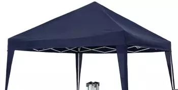 TecTake Faltbarer Pavillon Linosa 3 x 3 m blau