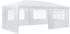 TecTake Pavillon Vivara 6 x 3 m mit 5 Seitenteilen weiß
