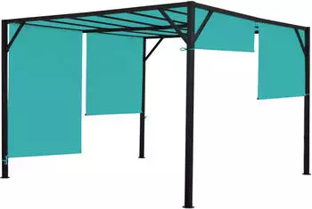 Mendler Pergola Baia 300 x 300 cm t&uuml;rkis (75848)