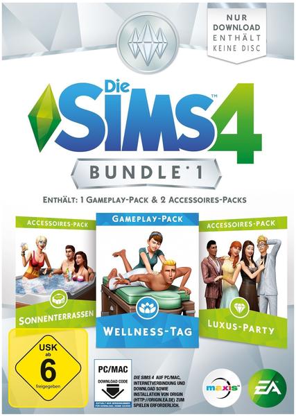 Die Sims 4: Bundle 1 - Wellness-Tag - Sonnenterrassen + Luxus-Party (Add-On) (PC/Mac)