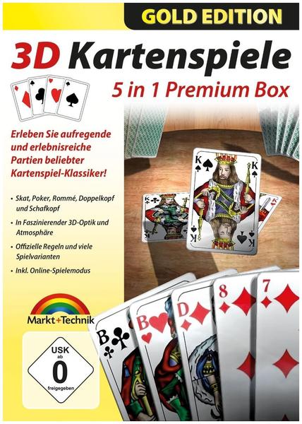 3D Kartenspiele: 5 in 1 Premium Box (PC)