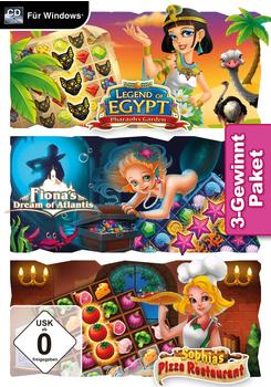 3-Gewinnt Paket: Legend of Egypt: Pharaoh's Garden + Fiona's Dream of Atlantis + Sophia's Pizza Restaurant (PC)