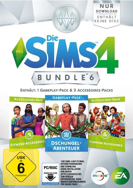 Die Sims 4: Bundle 6 - Dschungelabenteuer + Fitness-Accessoires + Kleinkind-Accessoires (Add-on) (PC/Mac)