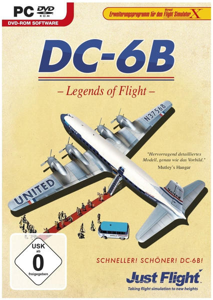 Just Flight Flight Simulator X - DC-6B Legends of Flight (Add-On)