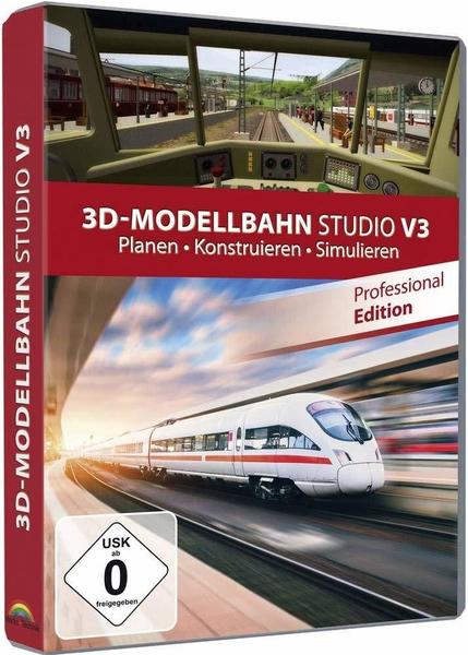 keine Angabe 3D Modellbahn Studio Pro 3 Vollversion, 1 Lizenz Windows Modellbahn-Software