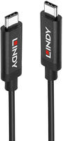 Lindy 43348 USB Kabel USB 3.2 Gen 2 (3.1 Gen 2) 3 m USB C 10 Gbit/s 60 W Schwarz