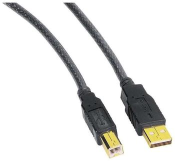 Hama USB-Kabel 5m Schwarz Typ A - Typ B Stecker (46749)