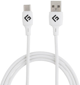 Floating Grip USB-C-Kabel mit Silikonummantelung 0,5m weiß