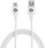Floating Grip USB-C-Kabel mit Silikonummantelung 0,5m weiß