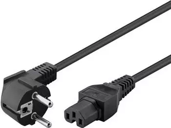 Goobay Stromkabel 2m schwarz (93277)
