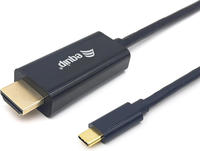 Equip 133411 Adapter De Kabel De Video 1 M Usbusb Typ C Hdmi Typ A (standard) Schwarz