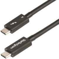 StarTech.com 1.6ft (50cm) Thunderbolt 4 Cable, 40Gbps, 100W Power Delivery, 4K/8K