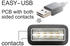 DeLock USB 2.0 A Verlängerung gewinkelt 0,5m (85185)