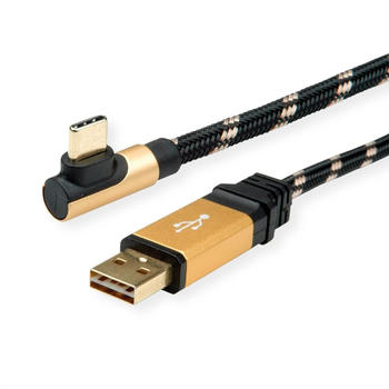Roline USB 2.0 A-C gewinkelt 3m (11.02.9062)