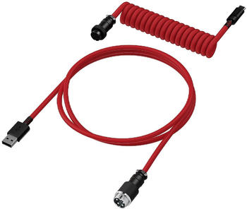 HyperX USB-C Spiralkabel rot/schwarz