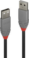 LINDY 36695, LINDY USB-Kabel USB 2.0 USB-A Stecker, USB-A Stecker 5.00m Schwarz 36695