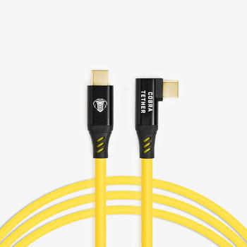 CobraTether USB-C 3.2 Gen2 10m gelb gewinkelt (A1000272)
