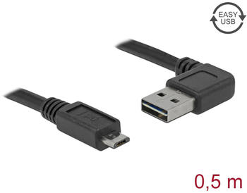 DeLock USB 2.0 MicroB - A 0,5m (85163)