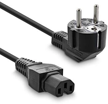 InLine Netzkabel gewinkelt 1,8m schwarz 16810