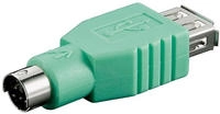 Goobay USB ADAP A-F/PS2-M USB A F PS2 M Gr&uuml;n Adapter (USB A F, PS2 M, Male
