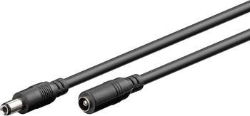 MicroConnect Stromkabel Gleichstromstecker 5,5 x 2,5 mm (M) 5,5 x 2,5 mm (W) 10,0m Schwarz (MC-DC552510)