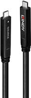 Lindy 15m USB 3.2 Gen 2 & DP 1.4 Typ C Hybridkabel - Digital/Daten - 15 m