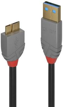 Lindy USB 3.2 Typ A zu Micro-B Kabel 0,5 m 5 Gb/s Anthra Line (36765)