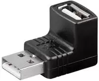 Goobay GOOBAY USB-A-Stecker auf USB-A-Buchse, gewinkelt, 90&deg; oben USB-Adapter